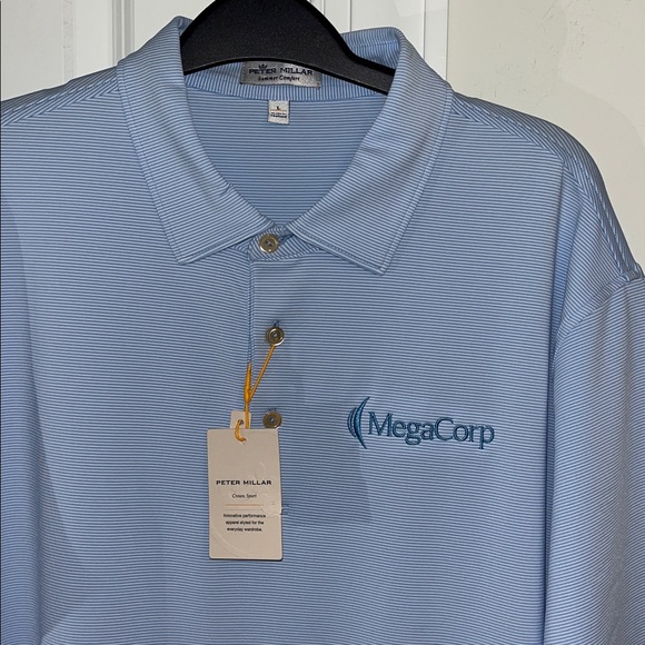 Peter Millar Other - New Peter Millar Summer Comfort Crown Sport Carolina Blue Golf Polo Shirt L NWT